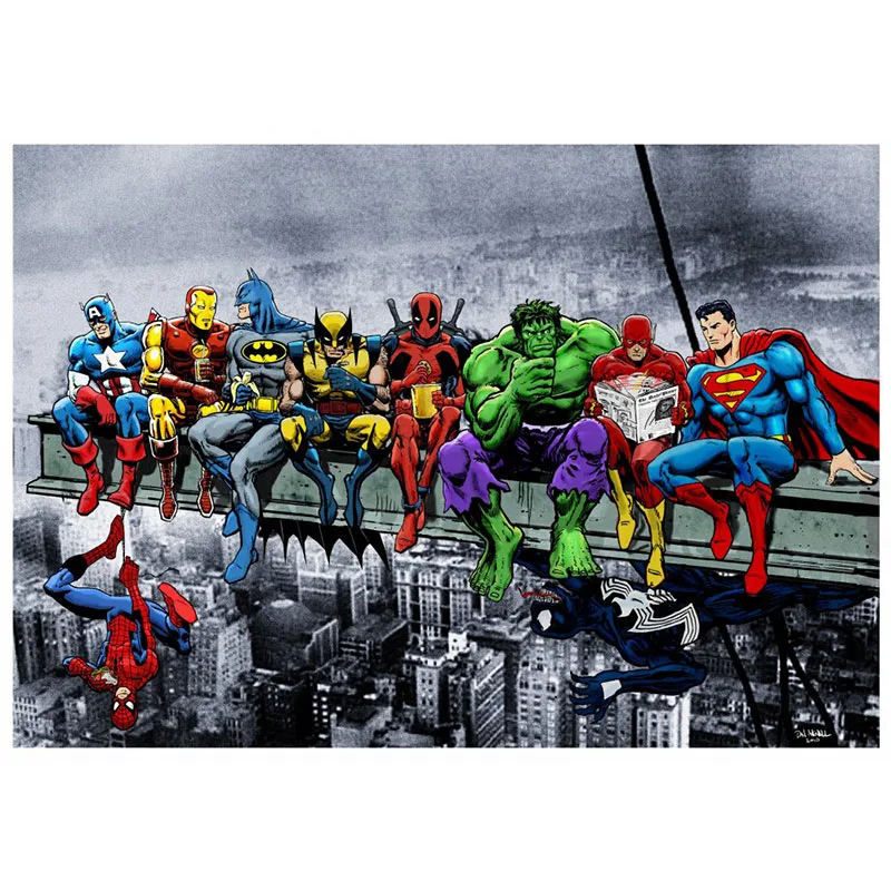 room mural Full square&ampround diamond Painting super hero 5D DIY Diamond Embroidery Cross stitch mosaic Gift handmade | Дом и сад