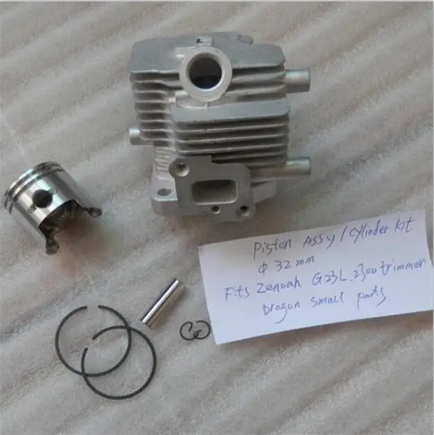 G23L цилиндр ASY 32 мм для ZENOAH LRT/HT/SHT2300 2310 22.5CC 0.9HP 2T HEDGETRIMMER ZYLINDER HEAD W/PISTON KIT