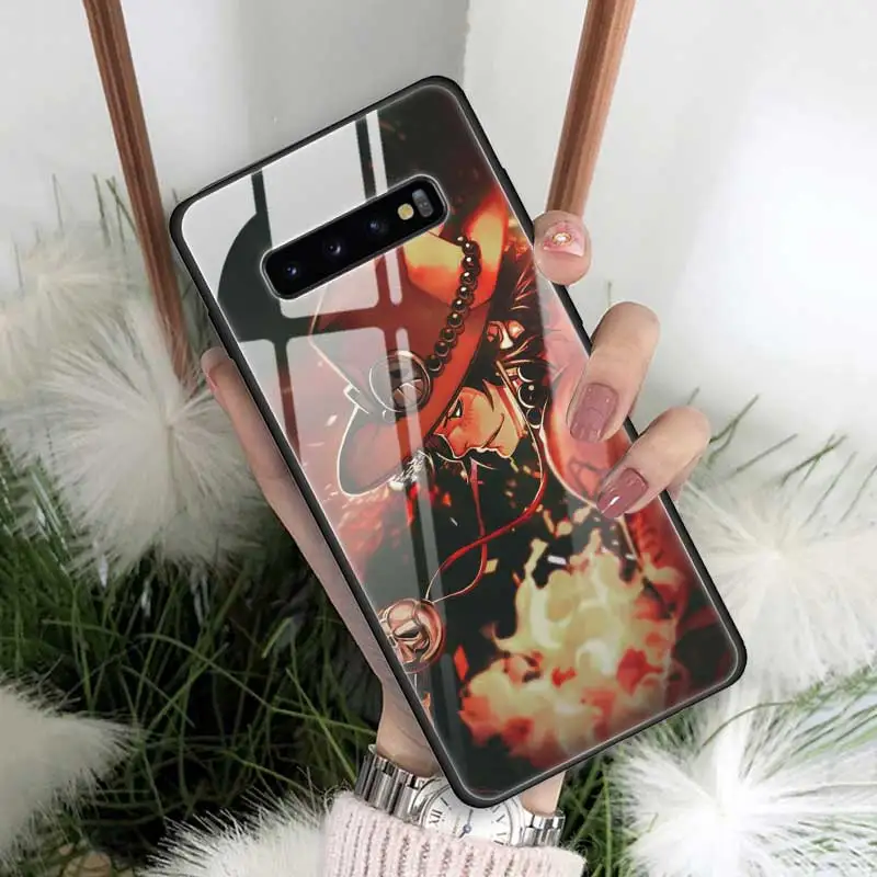 05 One piece Monkey D Luffy закаленное стекло чехол для samsung Galaxy S10 S10e S9 S8 Note9 Note 10 Plus 5G A50 A30 задняя оболочка - Цвет: 05