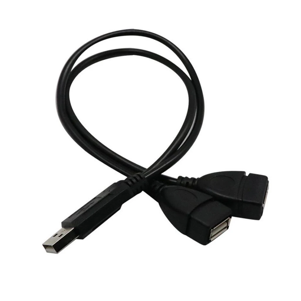 USB 2,0 A штекер 2 двойной USB гнездовой разъем Y сплиттер концентратор кабель питания