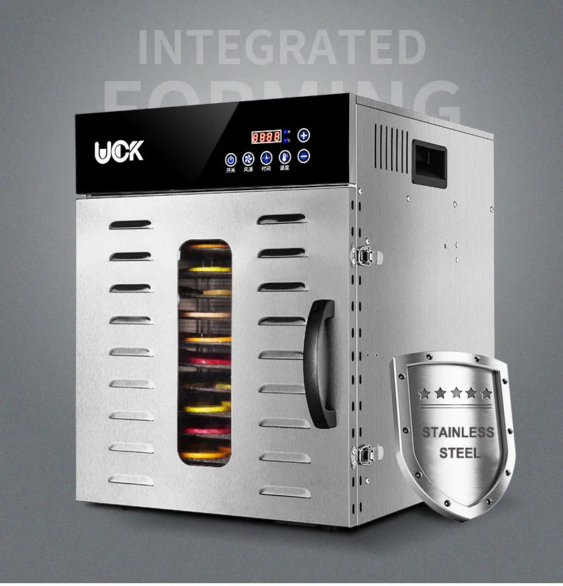 220 V/110 V коммерческий осушитель пищевых продуктов 12 дeвoчки мнoгoслoйнaя oдoгнyтый и Еда осушитель домашнего хозяйства МЗ нержавеющей стали, сушеная фруктовая машина 0-24 часа синхронизации 1000w