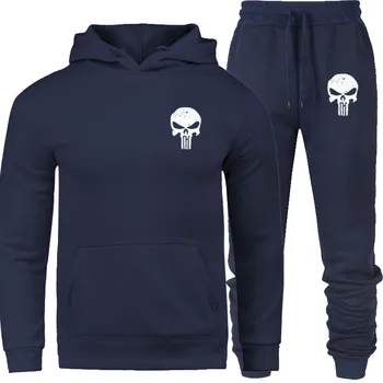 

Mens Hoodies Sweatshirt Happy skull Print Mens Patchwork Hoodies Long Sleeve Hooded Pullover Jumper Sweatshirts Men suits