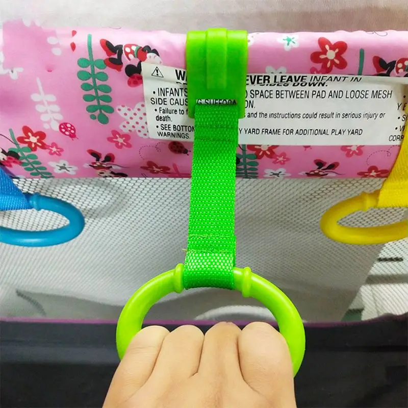 Детская обучающая стоящая кроватка ручное кольцо для дома Экономия пространства портативная Детская кровать Висячие тяговые кольца игрушки