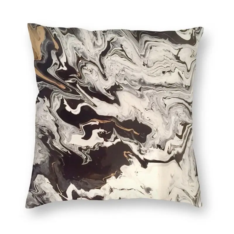 

Marble Texture Abstract Pattern Cushion Cover 40x40cm Decoration Print Throw Pillow Case for Car Double-sided