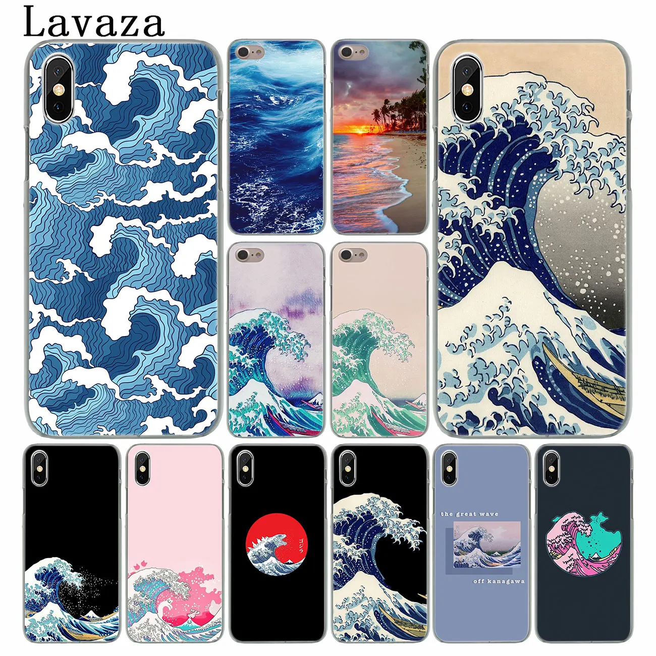 Lavaza большая волна от Kanagawa жесткий чехол для телефона iPhone XR XS X 11 Pro Max 10 7 8 6S 5 5S SE 4S 4
