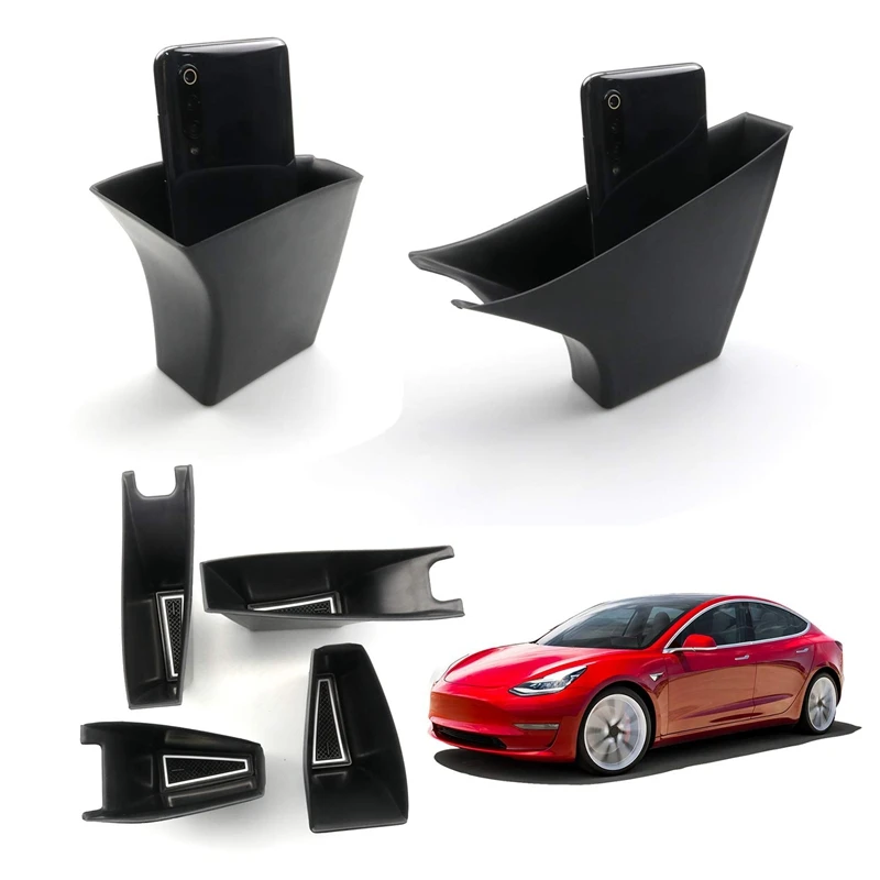 GrabTray Passenger Storage Tray Organizer Grab Handle Pocket for Tesla