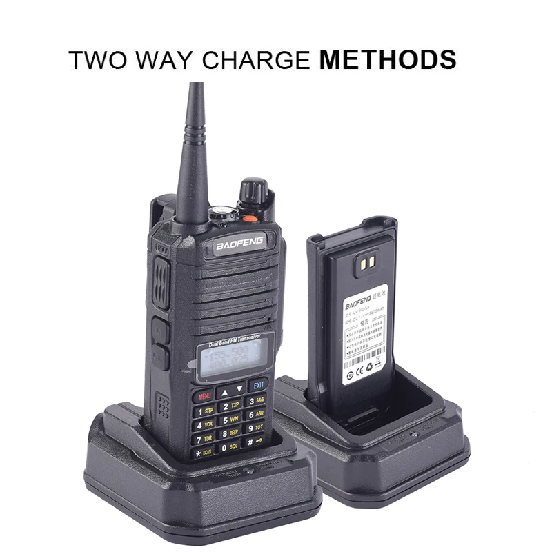 Baofeng UV-9R plus высокая мощность обновление водонепроницаемый IP67 walkie talkie 10 Вт для двухсторонней радиосвязи дальность 10 км 4500 мАч UV 9R plus