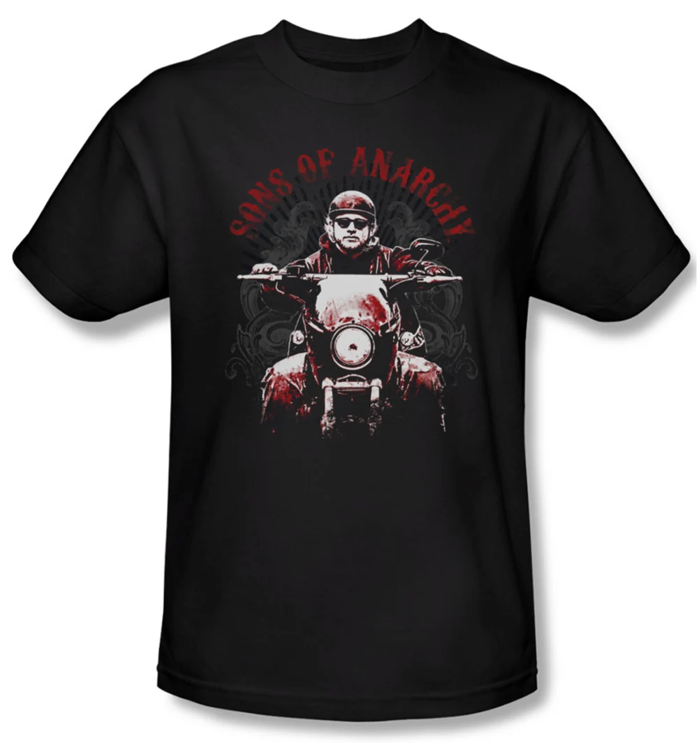 

Sons Of Anarchy Shirt Ride On Adult Black Tee T-Shirt