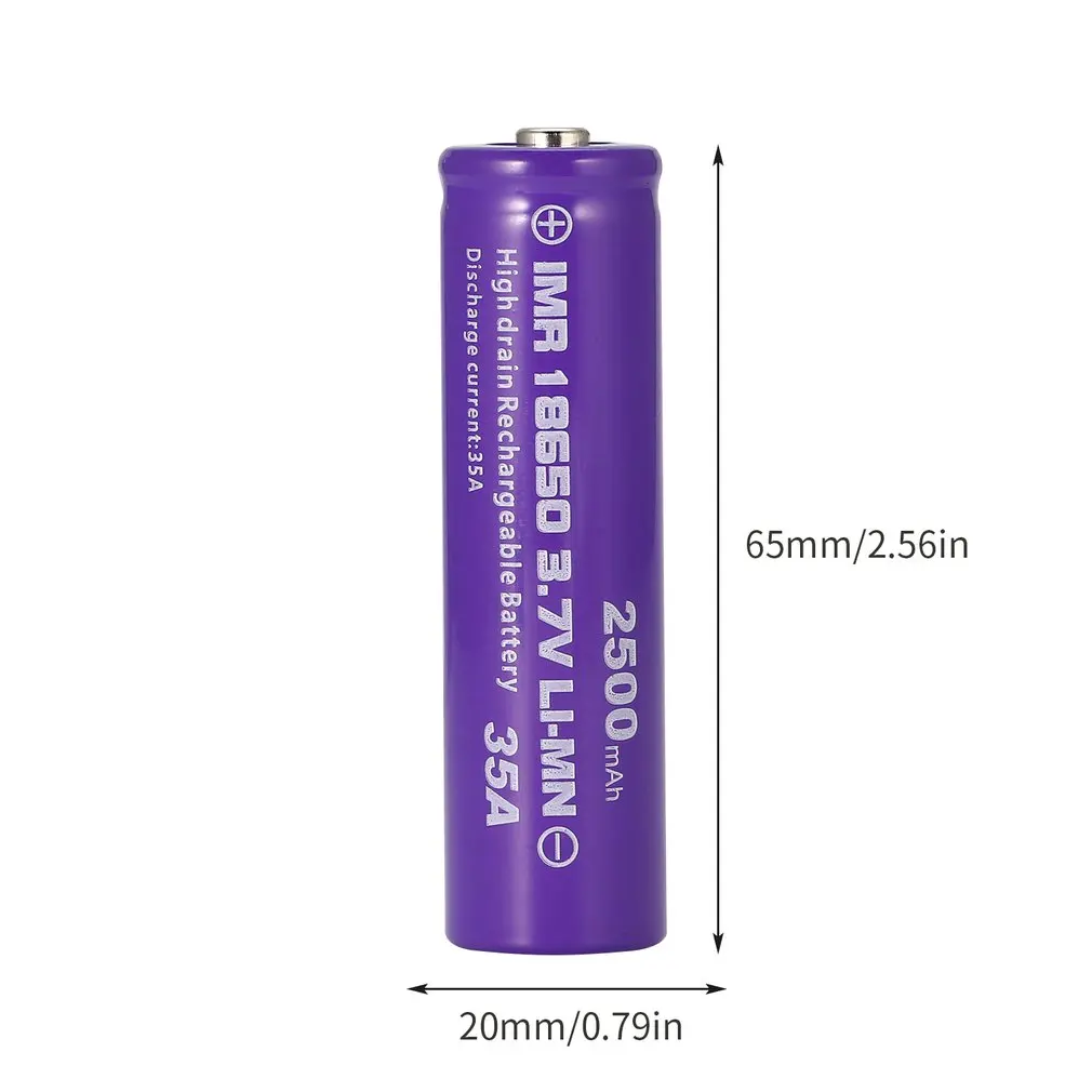 1 шт. 18650 литий-ионный аккумулятор 2500Mah большой Ёмкость 3,7 V Перезаряжаемые Батарея для Led фонарь Фонари синего цвета Фонарь Батареи