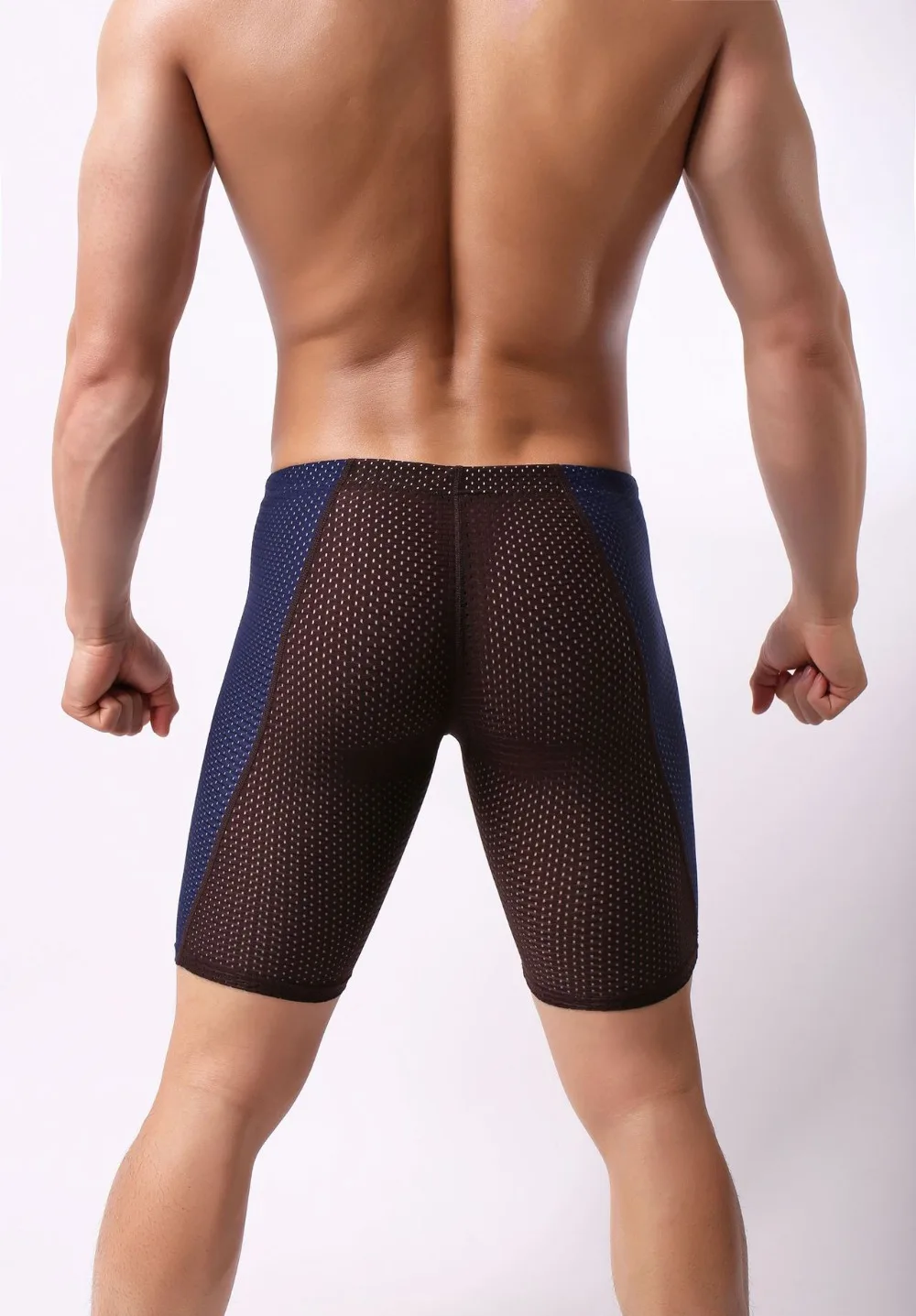 5 цветов Drawstring Mesh мужские плавки купальник Мужская одежда для плавания пляжные шорты трусы боксеры купальные плавки быстросохнущие костюмы 422