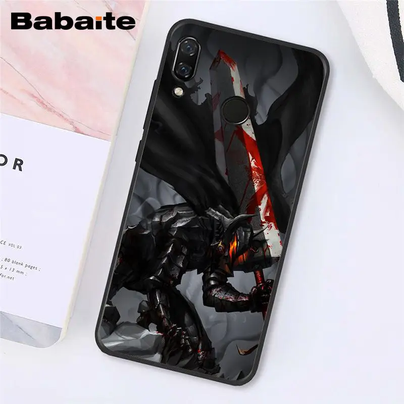 Babaite Берсерк кишки чехол для телефона аниме для Xiaomi Redmi8 4X 6A S2 Go Redmi 5 5Plus Note4 5 7 Note8Pro