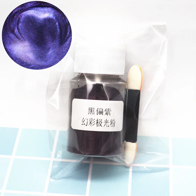 10g Chameleons Epoxy Resin Pigments Symphony Aurora Colorant Powder With Mini Brush Pearlescent Pearl Pigment DIY Nail Art