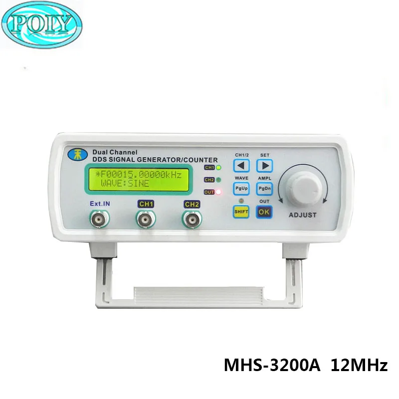 MHS 3200A DDS NC функция двухканальный генератор сигналов ttl Генератор 12 МГц|generator