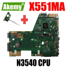 Akemy – carte mère X551MA originale pour ordinateur portable, avec processeur N3540, DDR3, pour ASUS X551MA, F551MA, X551M, D550M, entièrement testée, 100%