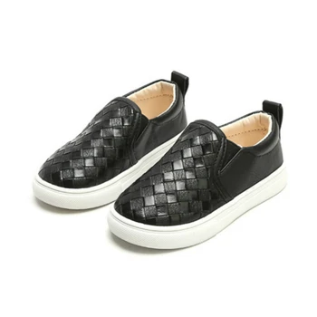 

Shoes for Kids Leisure Baby Girls Dung Shoes British Style Children Shoes with Leather Woven Pattern Baby Boys Soft Bottom Shoes