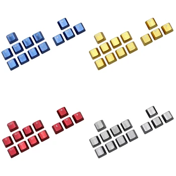 

Replaceable Front Engraving Mechanical Keyboard Metal Keycaps ESC QWERASDF Arrow Cross Shaft Key Cap