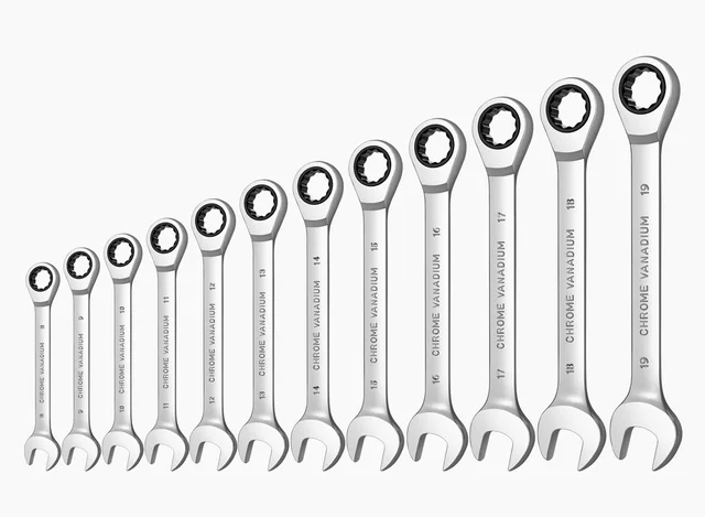 Ratchet wrench set Double End Ring Spanner combination