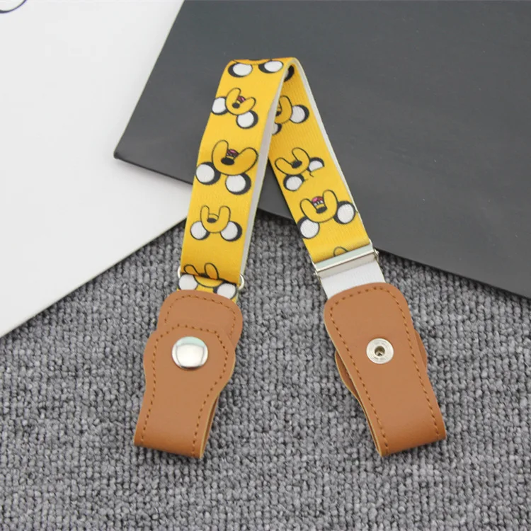 Детские ремни без пряжки; коллекция года; Модный эластичный пояс для детей; регулируемый эластичный пояс для мальчиков и девочек; ремни для платья; джинсовые брюки - Цвет: O