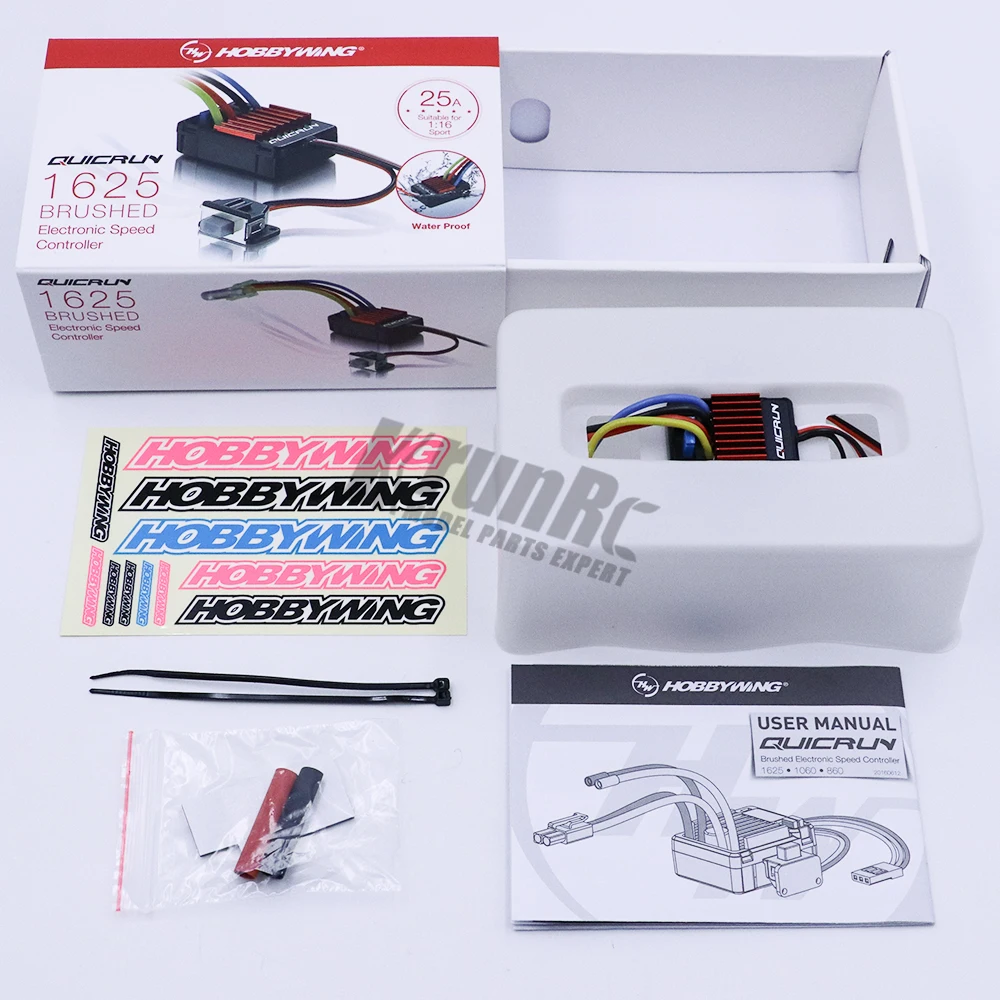 Hobbywing QuicRun 1625 25A матовый ESC для 1/16 1/18 матовый регулятор скорости