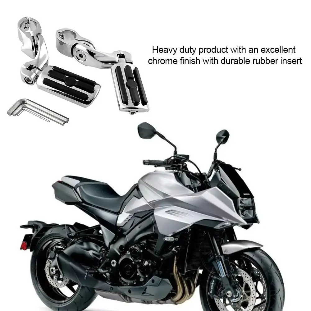 Motorcycle Pedal Footrest For 1-1/4" 1.25"(32MM) Aperture Foot Peg Highway Peg Foot Rest Universal Motorbike Accessories