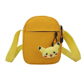 

2020 New Anime Pokemon Messenger Bag for Kid Boys Girls Small Cross Body Bag Pikachu Mini Travel Shoulder Bags
