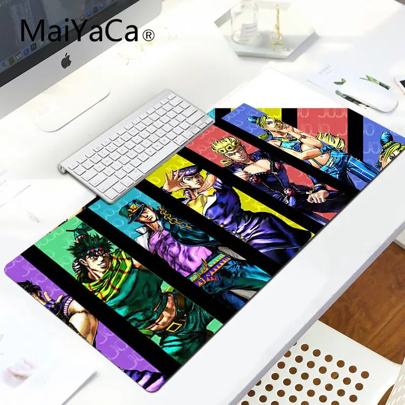 LockEdge 30x80cm MaiYaCa смешной JoJo's Необычные Приключения большой коврик для мыши PC компьютерный коврик большой Lockedge коврик для мыши PC компьютерный коврик игровой коврик для мыши - Цвет: LockEdge 30x80cm