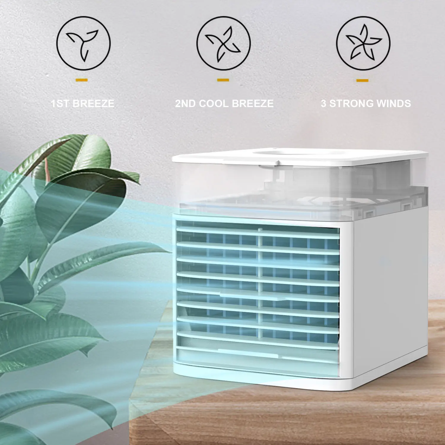 Refroidisseur d'air Portable, humidificateur multifonctionnel pour la maison-12