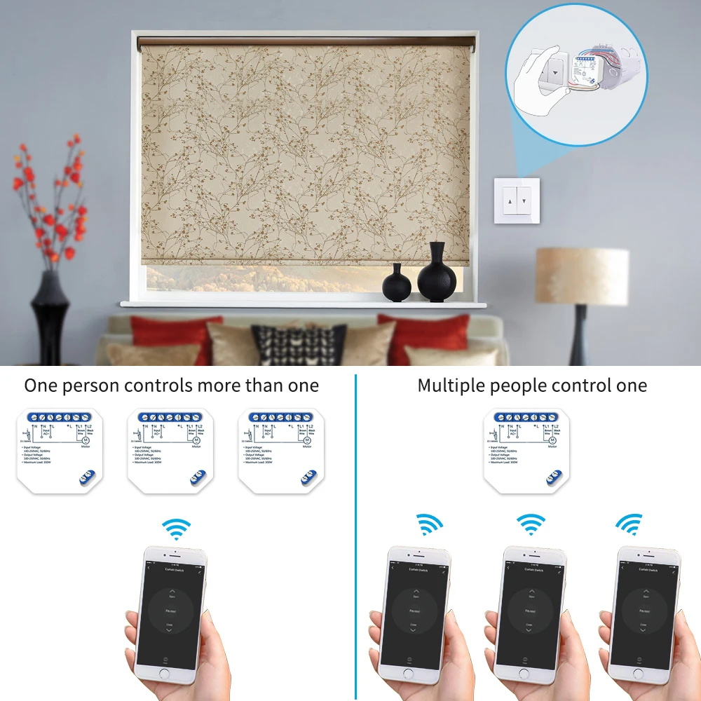 Cheap Sistema automático de controle de cortina