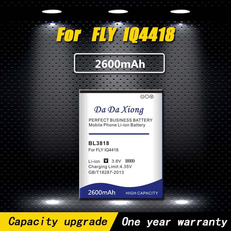 

High Quality 2600mAh BL3818 Li-ion Phone Battery For FLY IQ4418