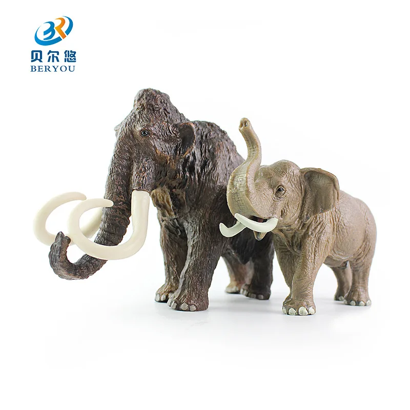 

New Solid Artificial Animal Model Mammoth African Elephant Model Toy Plastic Model Toy