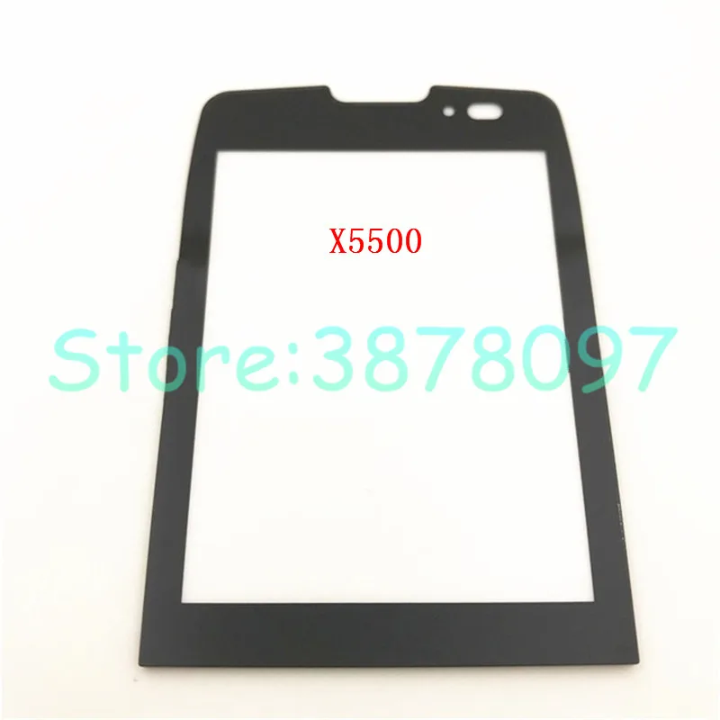 Black For X5500 Передняя стеклянная сенсорная панель для сенсорного экрана Philips Xenium E560 X5500 X623 X513 с логотипом - Цвет: Black For X5500