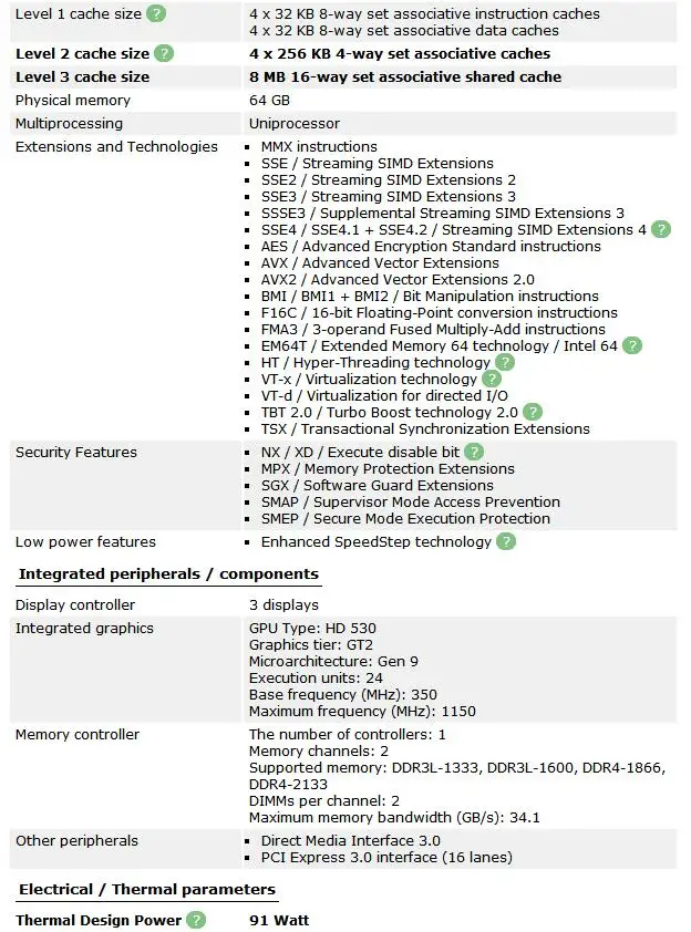Процессор Intel Core i7-6700K i7 6700K 4,0 GHz Quad-Core Quad-Thread 91W cpu LGA 1151 протестированный рабочий