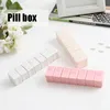 Travel Pill Box Holder Weekly Medicine Storage Organizer Container Drug Tablet Dispenser Independent Lattice Plastic Pill Case ► Photo 1/6