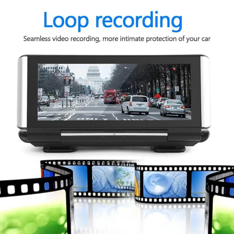 Прочная Автомобильная dvr камера, Классический Тонкий Phisung W09+ двойной объектив, автомобильная dvr камера с парковочным радаром, видеорегистратор