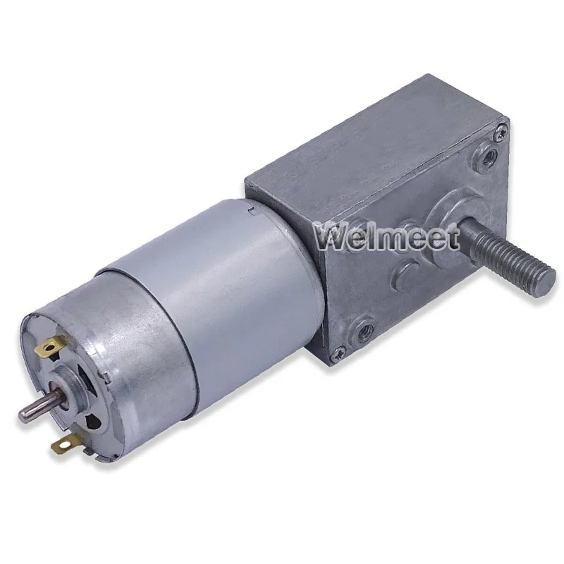 

1 шт. 12В 24В A5840-555 M8 винтовой вал с большим крутящим моментом турбо червячный мотор с полным металлическим редуктором