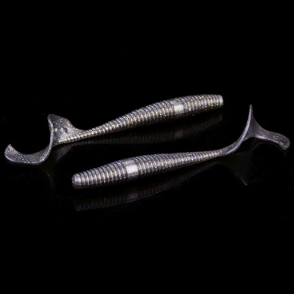 WALK FISH 10 шт./лот Pesca искусственная Мягкая приманка Япония Шад червь Swimbait джиг воблер голова Муха Рыбалка кремния Резиновая рыбка приманки - Цвет: G 7