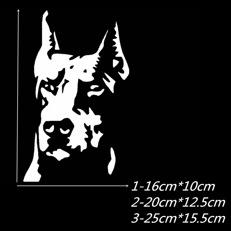 Автомобильные наклейки Dog Hound Doberman Pinscher забавные креативные милые на лобовое
