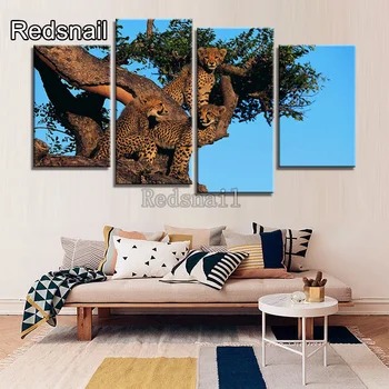 

2020 the latest rhinestone diamond cross embroidery leopard climbing tree painting, 5D DIY living room decoration Mosaic TT2938