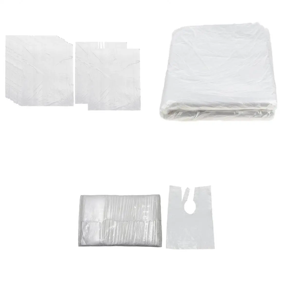 300X Disposable Hair-cutting Capes Barber Home Apron Cloth Bib 2-Size HOT