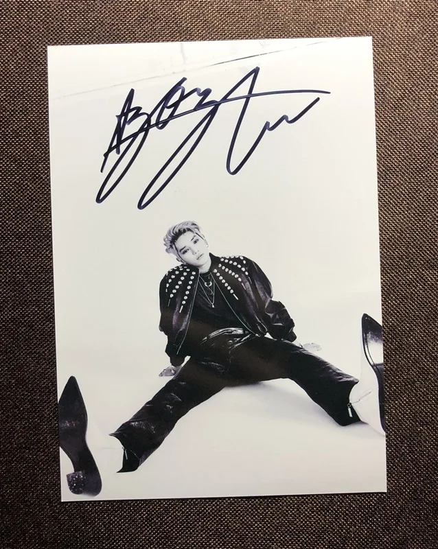 2 Ручной подписанный SuperM Taeyong фото с автографом 5*7 K-POP 092019N3 - Цвет: 2