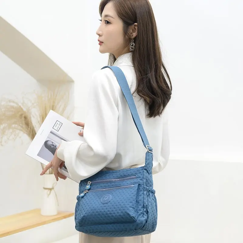 Travel Female Male Crossbody Bags Zipper Multiple Pocket Handbag Casual Waterproof Nylon Women Shoulder Messenger Bag Travel Female Male Crossbody Bags Zipper Multiple Pocket Handbag Casual Waterproof Nylon Women Shoulder Messenger Bag