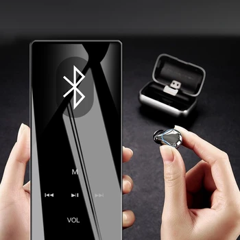 

8GB MP3 Music Player 1.8 Inch Sreen HIfi Contact Key FM Radio with Speaker Support Bluetooth TF Card Background Play