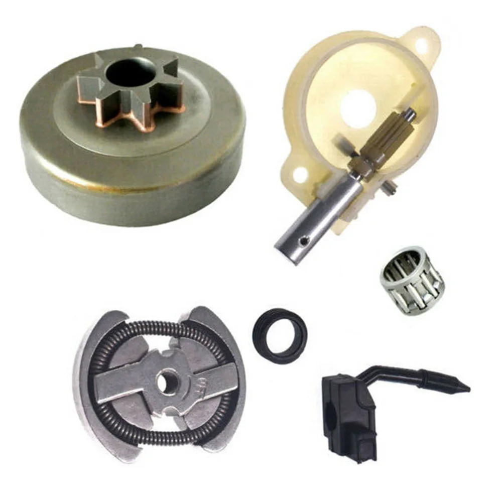 Oil Pump Oiler Gear & Clutch Drum Kit For HUSQVARNA 41 136 137 141 142 Chainsaws 