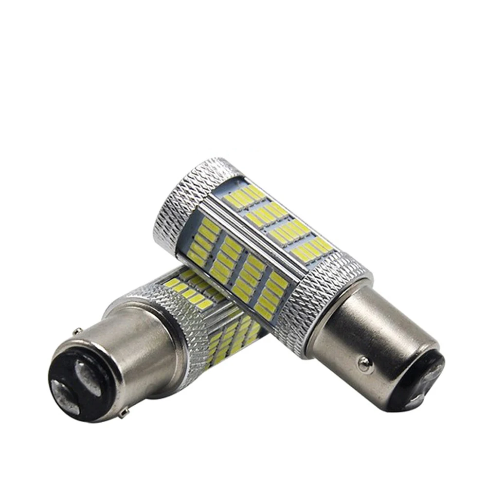1157 92SMD Универсальный светодиодный фонарь для автомобиля, задний дневной сигнал заднего хода, аксессуары для авто, тормозной светильник