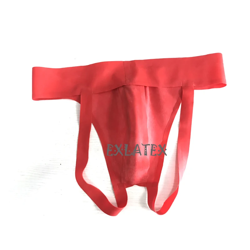 Latex Panties Mens Fetish Underwear Latex Rubber Jock Strap Briefs with zipper with Open Behind Sexy Erotic Panties