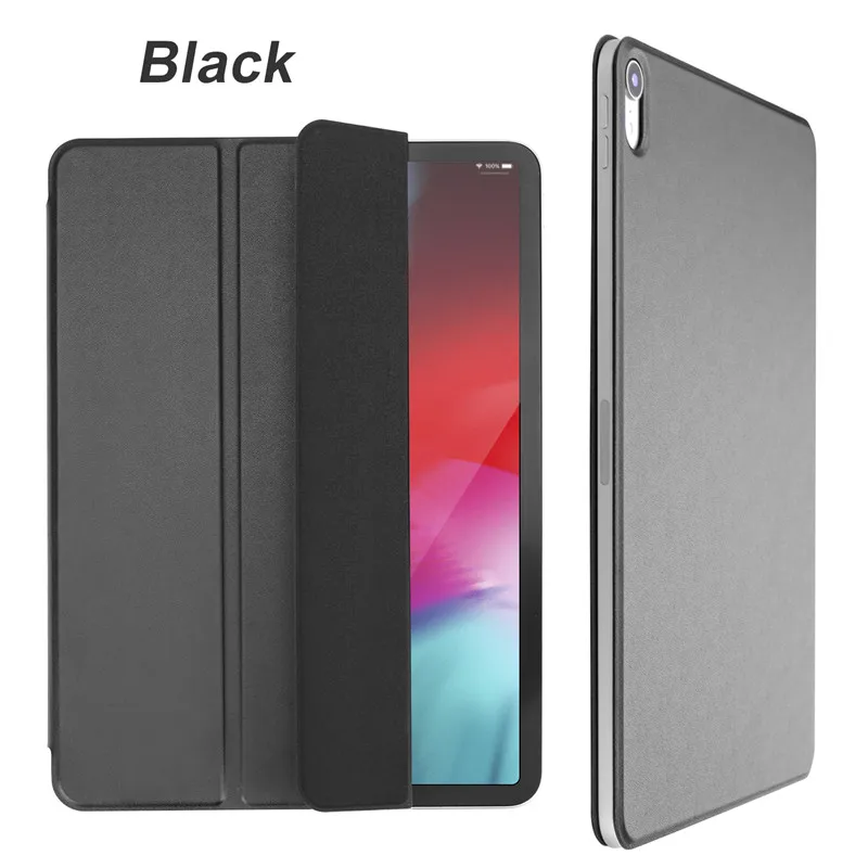 1:1 чехол-книжка для iPad Pro 11 дюймов Сильный магнитный тонкий умный чехол для iPad Pro 11 выпуска(3-го поколения - Цвет: Черный