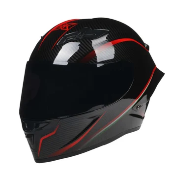 

2020 Full Face Carbon Fiber Motorcycle Helmet Racing Helmet Kask DOT Rainbow Visor Motocross Off Road Touring helmet