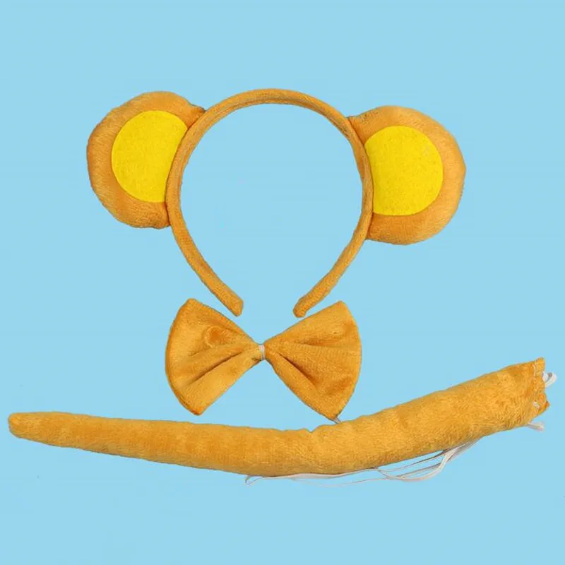 Женский галстук бабочка набор из 3 предметов костюм животного аксессуары для