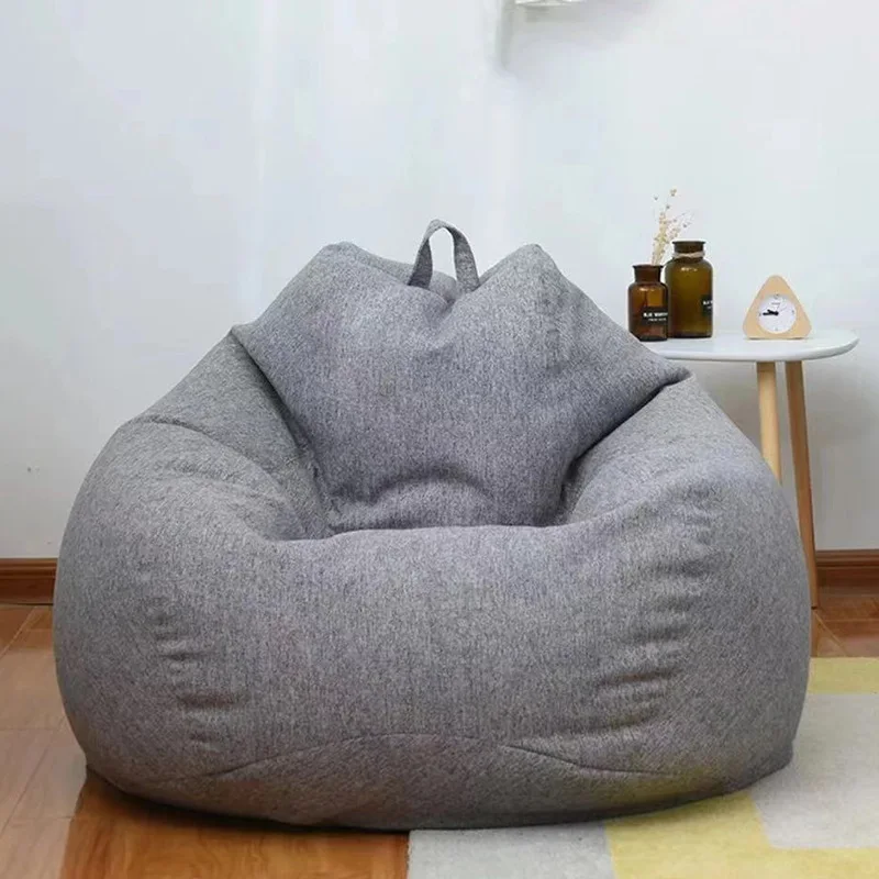 Description Picture 2 of itemOutdoor Bean Bag Sofas Lazy Sofas Cover Chairs No Filler Linen Cloth Lounger Seat Bean Bag Pouf Puff Couch Tatami Living Room