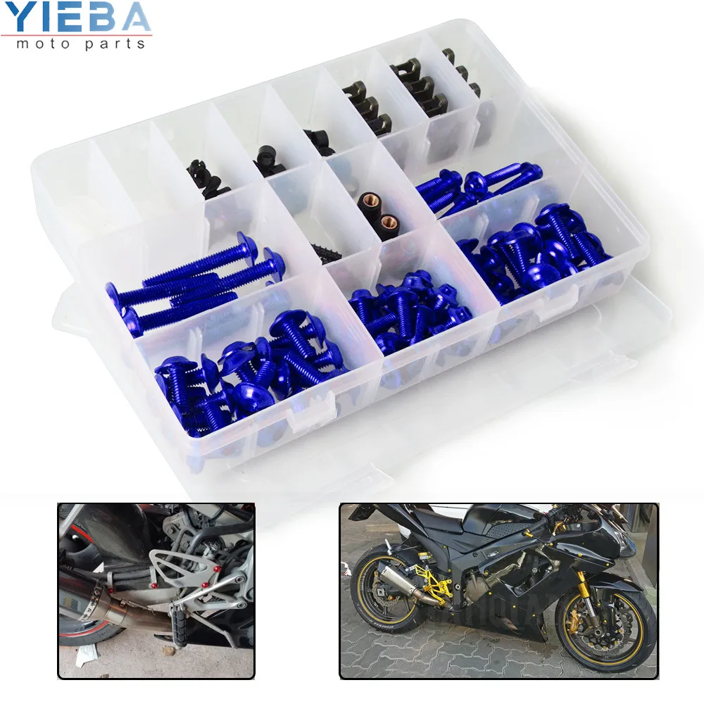 

For YAMAHA YZF R1 XJR1300 FJR 1300 FZ1 FAZER R6S MT 09 Motorcycle Accessory Windshield Fairing Bolts Nuts Screws Universal